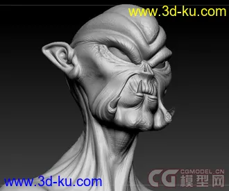 3D打印模型ZB自创怪物MR 3S渲染的图片