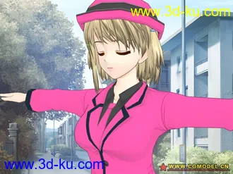 卡通少男少女人物模型的图片