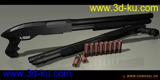 3D打印模型散弹枪的图片