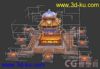 3D打印模型做了一个悬浮祭塔的图片