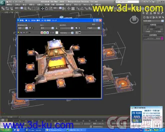 3D打印模型做了一个悬浮祭塔的图片