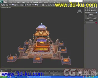 3D打印模型做了一个悬浮祭塔的图片