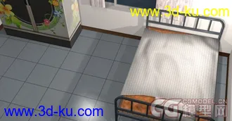 3D打印模型宿舍 低模~3DMAX2010的图片