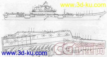 CG模型网首发 瓦良格 3Dsmax模型 分享学习的图片7