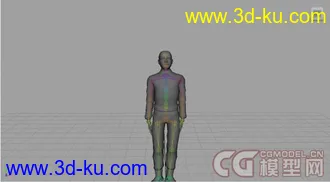3D打印模型第一次完成骨骼创建的图片