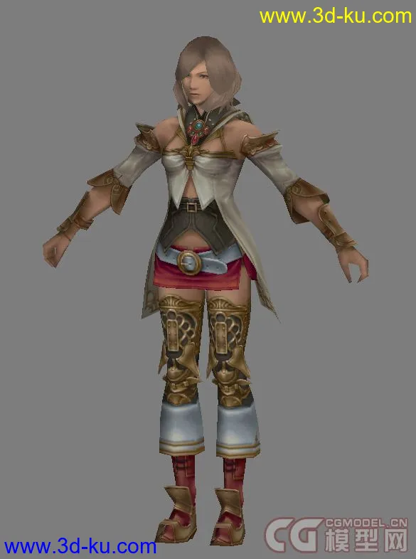 FF12女主角-达尔马斯卡公主 阿西娅(Ashe)模型的图片1