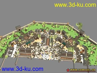 3D打印模型墨香场景系列之北京的图片