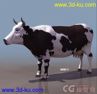 3D打印模型奶牛的图片