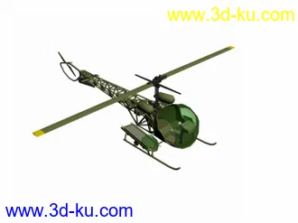 3D打印模型漂亮的一款直升飞机可以做动画的图片