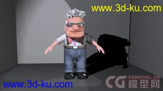 3D打印模型maya 老头的图片
