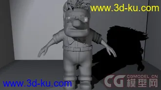 3D打印模型maya 老头的图片