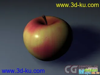 maya苹果模型带材质的图片