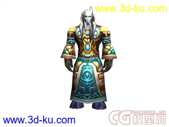 3D打印模型wow 男德 带骨骼 带贴图 max2010的图片