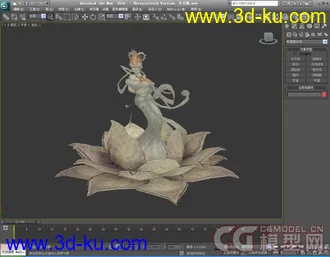 3D打印模型河女石像的图片