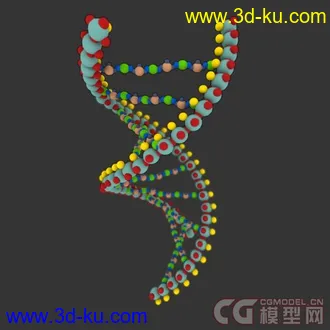 3D打印模型DNA 分子链的图片
