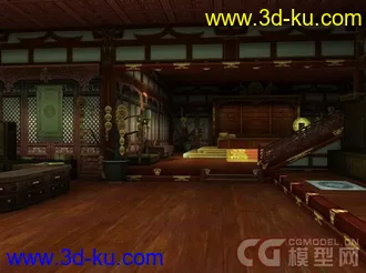 3D打印模型剑网三扬州忠义堂的图片