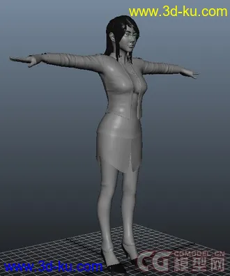 3D打印模型自己做的一个女人。的图片