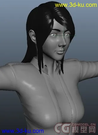 3D打印模型自己做的一个女人。的图片