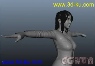 3D打印模型自己做的一个女人。的图片
