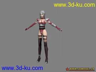 3D打印模型自带贴图的超级简模女性的图片