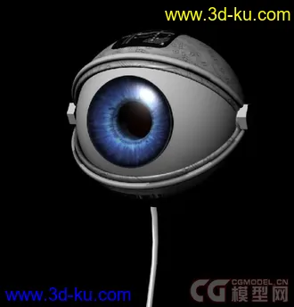 3D打印模型可爱的大眼机器人的图片