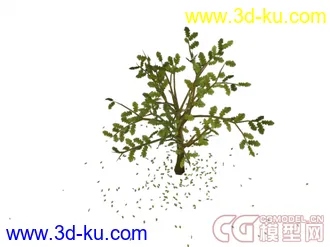 3D打印模型飘落的树叶的图片
