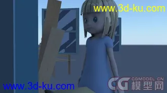 3D打印模型可爱小女孩萝莉的图片
