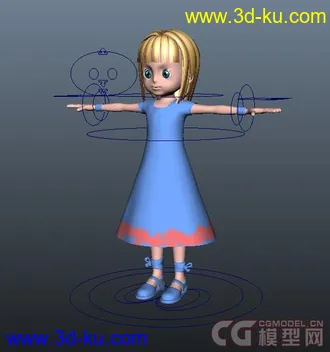 3D打印模型可爱小女孩萝莉的图片