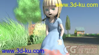 3D打印模型可爱小女孩萝莉的图片