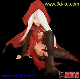 3D打印模型红衣女的图片