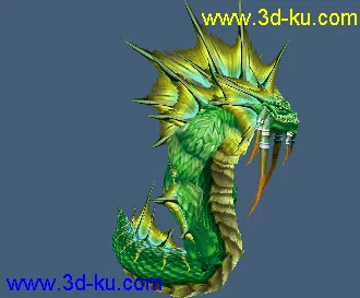 3D打印模型男蛇人  动画 贴图 骨骼的图片