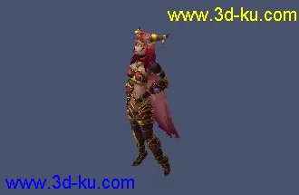 3D打印模型龙女   贴图 动画 骨骼的图片