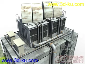 真实户外建筑  高精模型的图片