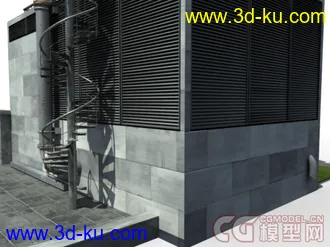 真实户外建筑  高精模型的图片