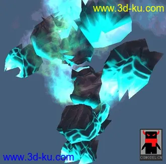 3D打印模型石巨人 骨骼 贴图 动画的图片