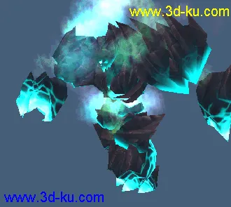 3D打印模型石巨人 骨骼 贴图 动画的图片