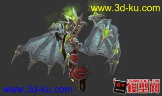 3D打印模型魔兽世界wow鲜血女王 骨骼 贴图 动画的图片