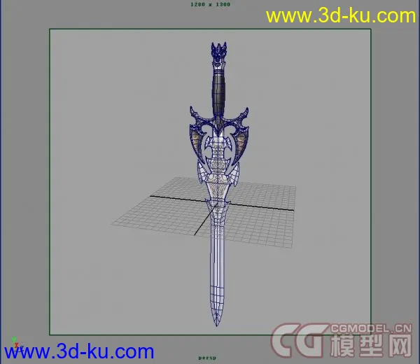 长剑 中模带贴图模型的图片3