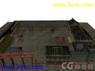 3D打印模型一个古代建筑的图片
