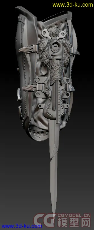 3D打印模型刺客信条2 ezio的袖剑的图片