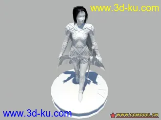 3D打印模型首发…，原创盔甲妞。的图片