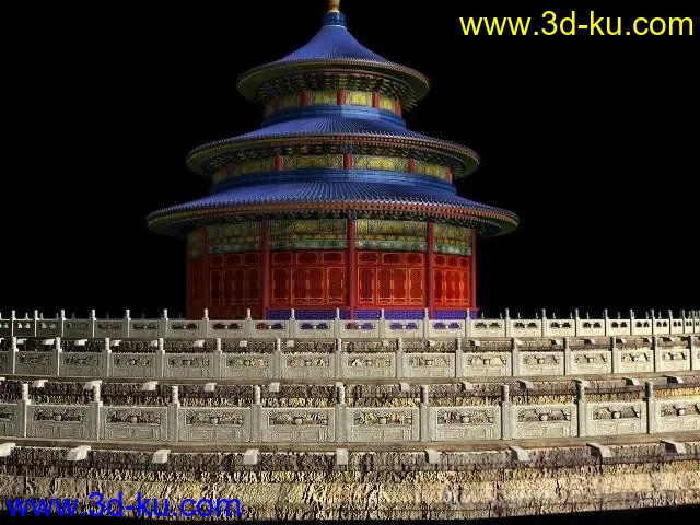 中国天坛建筑模型的图片1