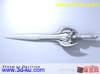 3D打印模型一把奇幻类的超酷宝剑的图片
