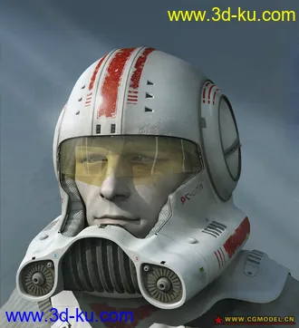 3D打印模型commander model in obj-format. Textures included的图片