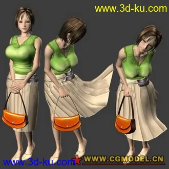 『新人首发』高精度少女模型（贴图，动画）的图片