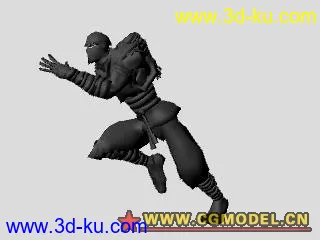 忍者模型带跑步走路动画（动画k的超帅）的图片