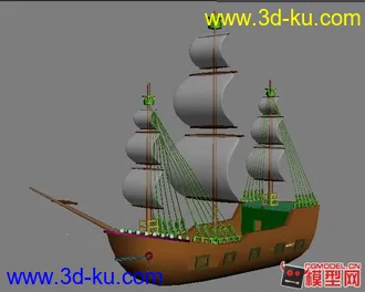 3D打印模型海盗船的图片