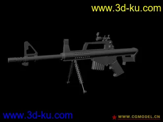 3D打印模型机枪的图片