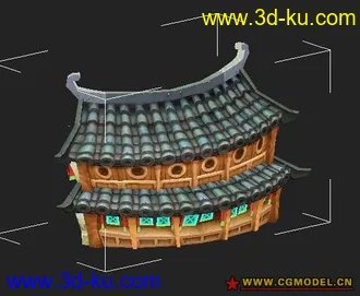 3D打印模型鹿鼎记房子的图片
