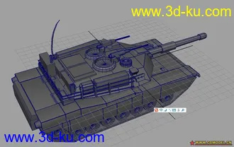 3D打印模型新人报道，M1A1A坦克~~~的图片